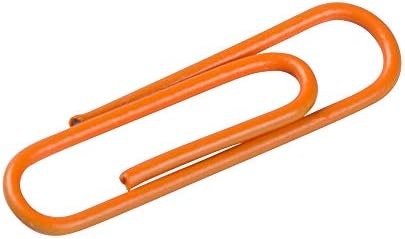 JAM PAPER Colorful Standard Paper Clips - Regular 1 Inch - Orange Paperclips - 100/Pack - Image 4