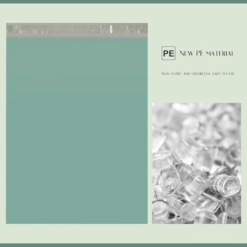 Metronic Poly Mailers 14.5X19 1000 Pack, Strong Adhesive Shipping Bags for Clothing, Waterproof and Tear-Proof Shipping Envelopes, Packaging Bags Mailers Poly Bags in Grayed Jade Green - Image 6
