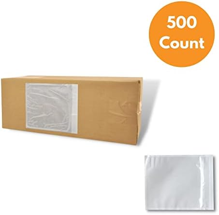 PSBM 500 PCS 9.5 x 12 Inch Clear Blank Packing List Envelopes, Shipping Documents Pouches/Sleeves for Mailing Labels, Invoices, Documents and Packing Slips - Image 4