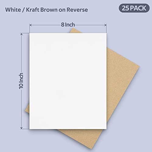 Golden State Art 25 Pack 8x10 Corrugated Cardboard Sheets 2mm Flat Inserts - Image 2