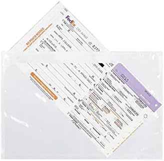 7.5'' X 5.5'' Packing Slip Envelope Pouches, Shipping Label Sleeves, Top Loading Packing List Mailing Envelopes, Clear Shipping Sleeves for Labels (1000Pcs) by OausTectDirect