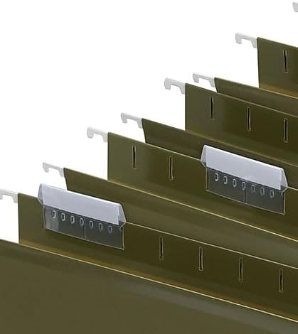 Staples Reinforced Box Bottom Hanging File Folder, 2" Expansion, 1/5-Cut Tab, Letter Size, Standard Green, 25/Box - Image 5