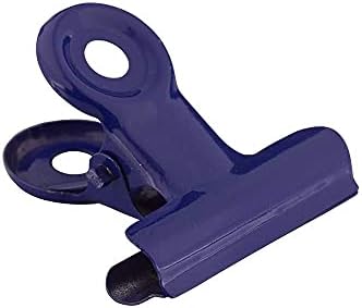 JAM PAPER Metal Bulldog Clips - Medium - 31mm - Purple/Deep Blue - 15/Pack - Image 4