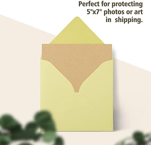 Golden State Art 50 Pack 5x7 Corrugated Cardboard Sheets 1/8" Flat Inserts - Image 4