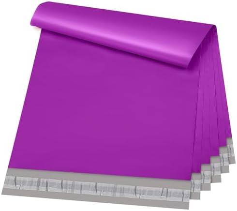 Metronic Poly Mailers 12x15.5 100 Pack Shipping Bags for Clothing, Purple by METRONIC