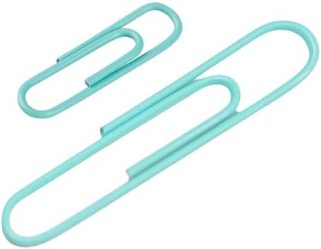 JAM PAPER Combo Pack Colorful Paper Clips - Standard & Jumbo - Teal Paperclips - 1 Pack of 100 & 1 Pack of 75 - Image 3