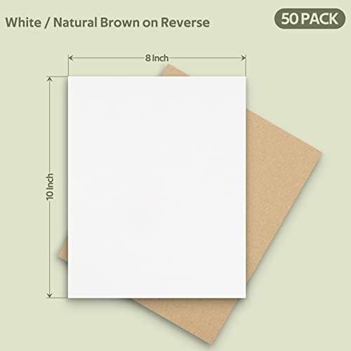 Golden State Art 50 Pack 8x10 Corrugated Cardboard Sheets - Image 2
