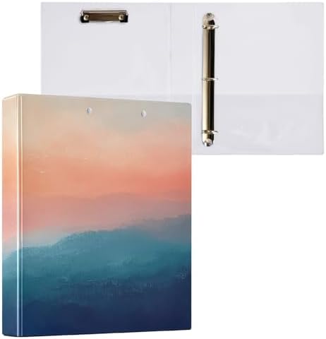 3 Ring Binder 1.5 Inch Clipboards Binders with Interior Pockets Round Ring Binder for Office Supplies and School - Image 3