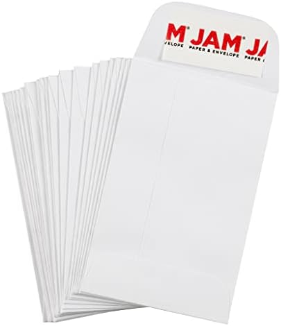 JAM PAPER #1 Coin Business Envelopes with Peel and Seal Closure - 2 1/4 x 3 1/2 - White - 100/Pack - Image 5