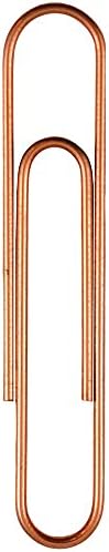 JAM Paper Colored Jumbo Paper Clips - Rose Gold Paperclips - 75/pack - Image 3
