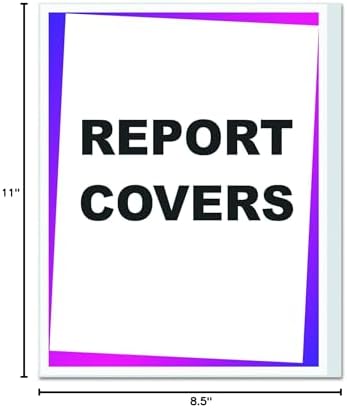 C-Line Clear Report Covers Only, Vinyl, For Use with Slide 'N Grip Binding Bars, 8.5 x 11 Inches, 100 per Box (31357) - Image 5
