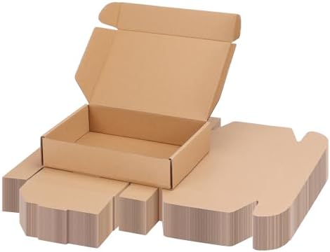 PHAREGE 40 Pack 9x6x2 inch Small Shipping Boxes, Brown Mailing Boxes by PHAREGE