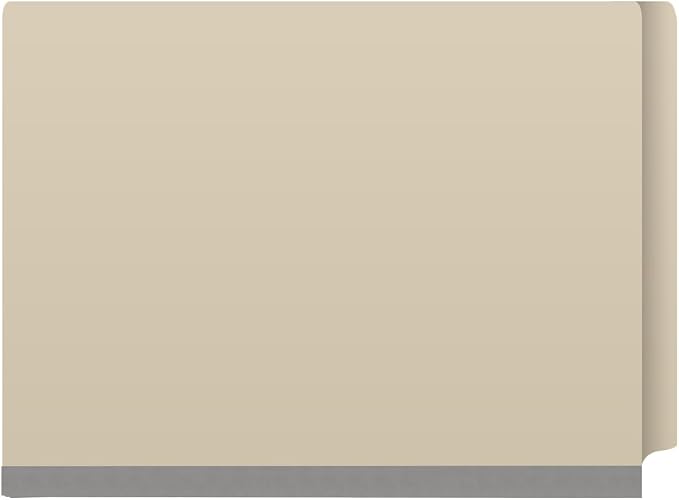18 Pt. Manila Classification Folders, Full Cut End Tab, Letter Size, 1 Divider (Box of 10) - Image 3