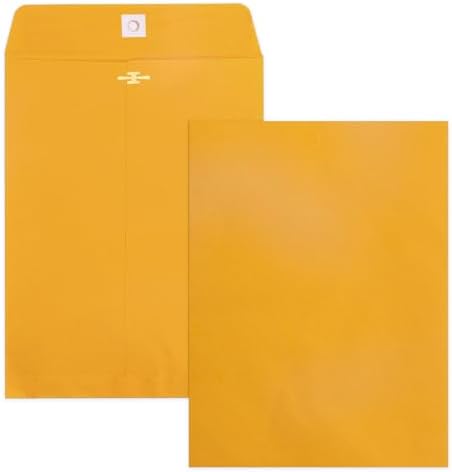 Goefun Clasp Envelopes 9 x 12, Yellow Manilla, 20 Pack by Goefun
