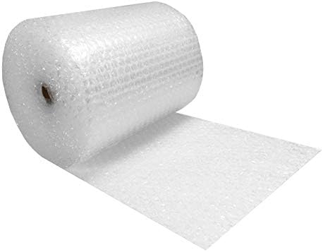 uBoxes Bubble Cushioning 24" wide Wrap x 100' Long Medium Bubbles 5/16",Clear,BUBBMED24100 by Unknown