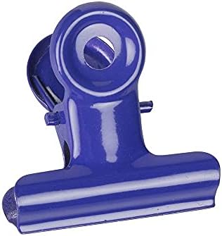 JAM PAPER Metal Bulldog Clips - Medium - 31mm - Purple/Deep Blue - 15/Pack - Image 2