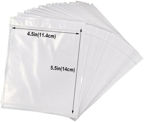 100 Pcs-4.5x5.5In Shipping Envelopes, Packing List Mailing Envelopes Clear Adhesive Shipping label sleeves Shipping Supplies for Small Businesses - Image 2