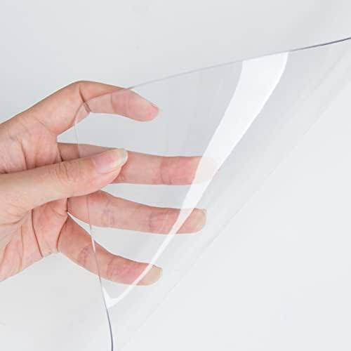 Oterri Clear Writing Desk Pad, 31.5’’x15.7” Heat Resistant Waterproof PVC Round Edge Durable Desk Protect Mat, Anti-Static Writing Mat Table Protector - Image 2