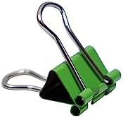 JAM PAPER Colorful Binder Clips - Extra Small - 3/5 Inch (15 mm) - Green Binderclips - 30/Pack - Image 4