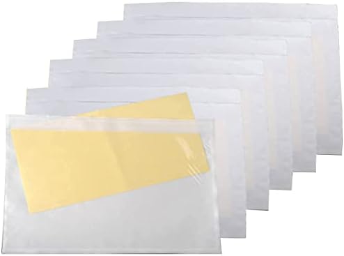 LabelMore 6" x 9" Clear Adhesive Packing List Envelopes Pouch - Label Envelopes Pouches - Clear Top Shipping Label Bag for Mailing Bag Box - 1000 Packs - Image 5