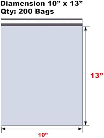iMBAPrice 200 10x13 White Poly MAILERS ENVELOPES Bags 10x13 (Total 200 Bags) - Image 2