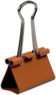 JAM PAPER Colorful Binder Clips - Medium - 1 1/4 Inch (32 mm) - Orange Binderclips - 15/Pack - Image 6