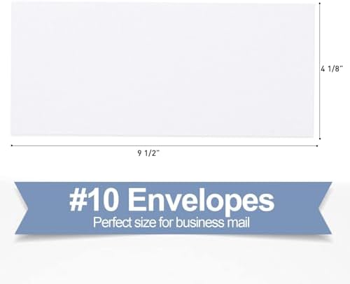 PANDRI 1000 Pack #10 Windowless Self-Seal Envelopes, Security Tinted - Image 2