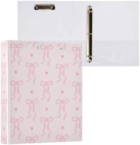 3 Ring Binder 1.5 Inch Clipboards Binders with Interior Pockets Round Ring Binder for Office Supplies and School by KICPOAY