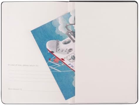 Comix 6 Pack Lined Journal Notebooks for Work, 240 Pages, 5.5"x8.3", Black - Image 4