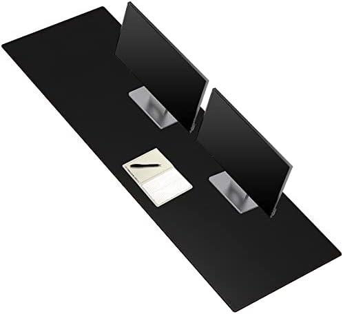 ZORESYN PU Leather Desk Mat 66.9" x 19.7" Black by ZORESYN