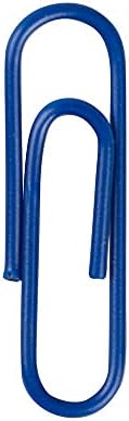 JAM PAPER Colorful Standard Paper Clips - Regular 1 Inch - Dark Blue Paperclips - 100/Pack - Image 3