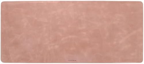 Full Grain Leather Desk Pad, Rose Pink, XL (35.4 x 15.7 inch) - Image 6