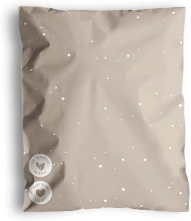 Poly Mailers 10 x 13 Inch- 100 pack Biodegradable Shipping Bags for Clothes - Impack Self-Seal Waterproof Thick Mailing Envelope for Accessories & Clothing - Sandstone by Impack