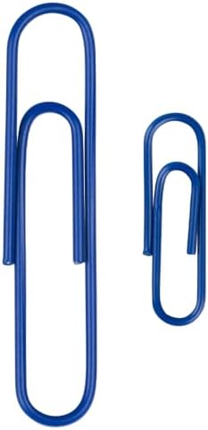JAM PAPER Combo Pack Colorful Paper Clips - Standard & Jumbo - Dark Blue Paperclips - 1 Pack of 100 & 1 Pack of 75 - Image 2