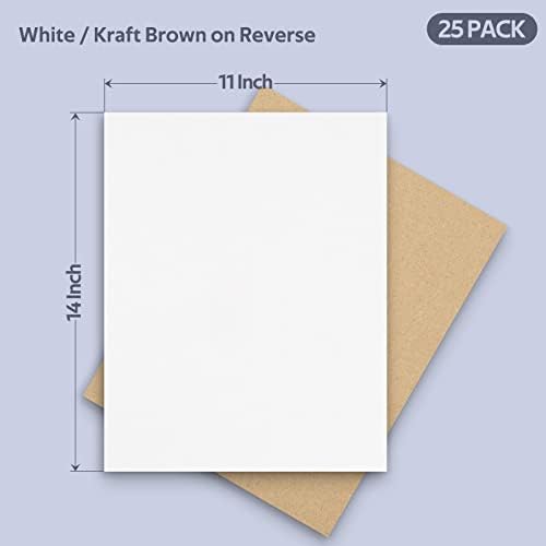 Golden State Art 25 Pack 11x14 Corrugated Cardboard Sheets 2mm Flat Inserts - Image 2