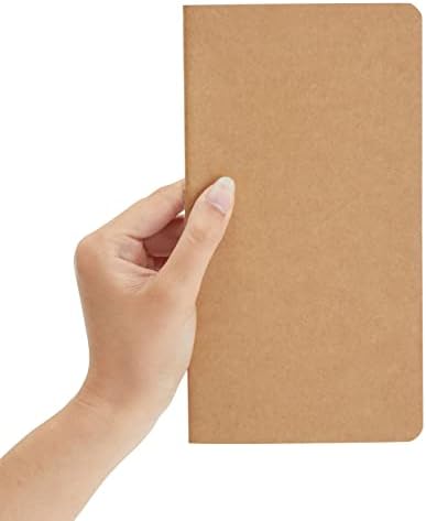 Paper Junkie Bulk Kraft Paper Notebooks - H5 (4.4 x 8.26 In), 12-Pack Soft Cover Kraft Brown - Lined Travel Journal & Creative Writing Notebook - Image 3