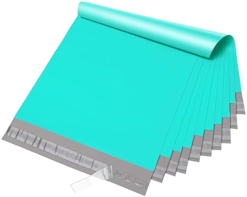 Fuxury Poly Mailers 12x15.5" 200pcs,Durable Shipping Bags for Clothing,Teal by Fuxury