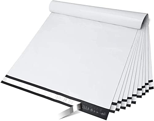 Fuxury Large Poly Mailers 24x24'' 100Pcs, Waterproof Shipping Bags White by Fuxury