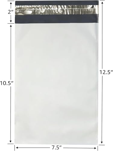 Poly Mailers 7.5"x10.5" Inches 1000 Pack Self Self Adhesive Shipping Bags for Clothing Poly Package Bags Lightweight & Waterproof - Image 2