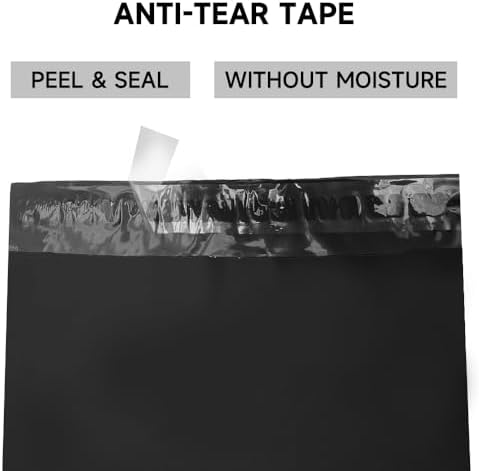 Black Poly Mailers 19x24 Inch, 250 Pack - Image 3
