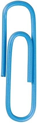 JAM PAPER Colorful Standard Paper Clips - Regular 1 Inch - Baby Blue Paperclips - 100/Pack - Image 3