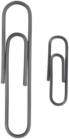 JAM PAPER Combo Pack Colorful Paper Clips - Standard & Jumbo - Grey Paperclips - 1 Pack of 100 & 1 Pack of 75 - Image 2