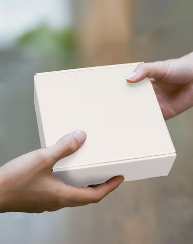 6x6x2 Inch Shipping Boxes, Set of 50, White Corrugated Cardboard Boxes, Mailer Packaging Boxes for Small Business Gift Literature Shipping - Image 5