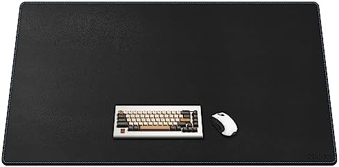 CENNBIE Leather Desk Pad Large, 55.1" x 27.5" Desk Mat Protector (Black) by CENNBIE