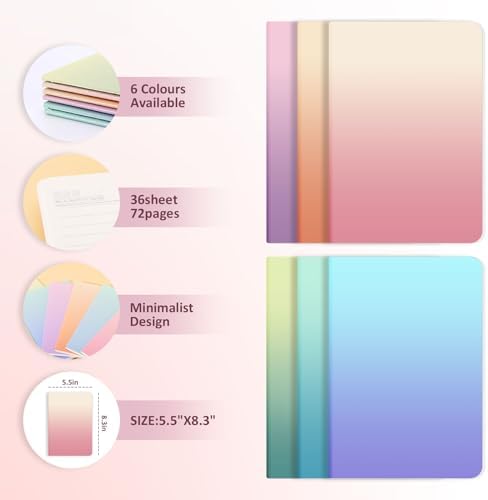 Ddaowanx 48 Pack Lined Journals Bulk,A5 College Ruled Composition Notebooks - Image 2