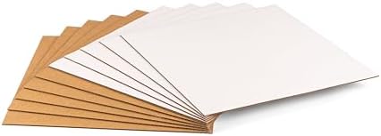 Corrugated Cardboard Sheet, 12.5x12.5 inch, LP Mailer Insert Pad by Jiazalpak