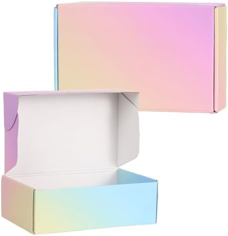 Shipping Boxes Small, 6x4x2 Inches 15 Pack Colorful Cardboard Mailer Boxes, Mailing Boxes for Packaging Small Business by OitiO