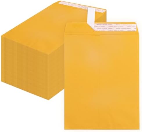 Goefun 250 Pack 10x13 Manilla Envelopes by Goefun