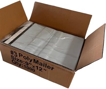 Poly Mailers 9"x12" Inches 1000 Pack Self Self Adhesive Shipping Bags for Clothing Poly Package Bags Lightweight & Waterproof - Image 5