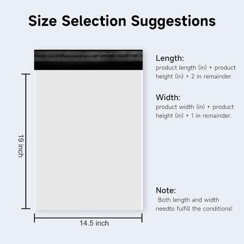 Poly Mailers Shipping Bags with Strong Adhesive, Waterproof Mailing Bags for Clothing, T-Shirts, and Small Business Shipping - Image 2